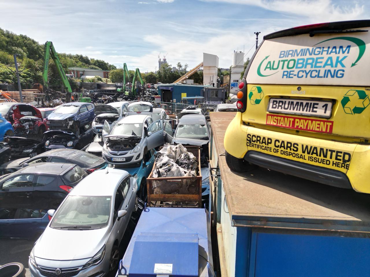 Scrap car yard in Birmingham